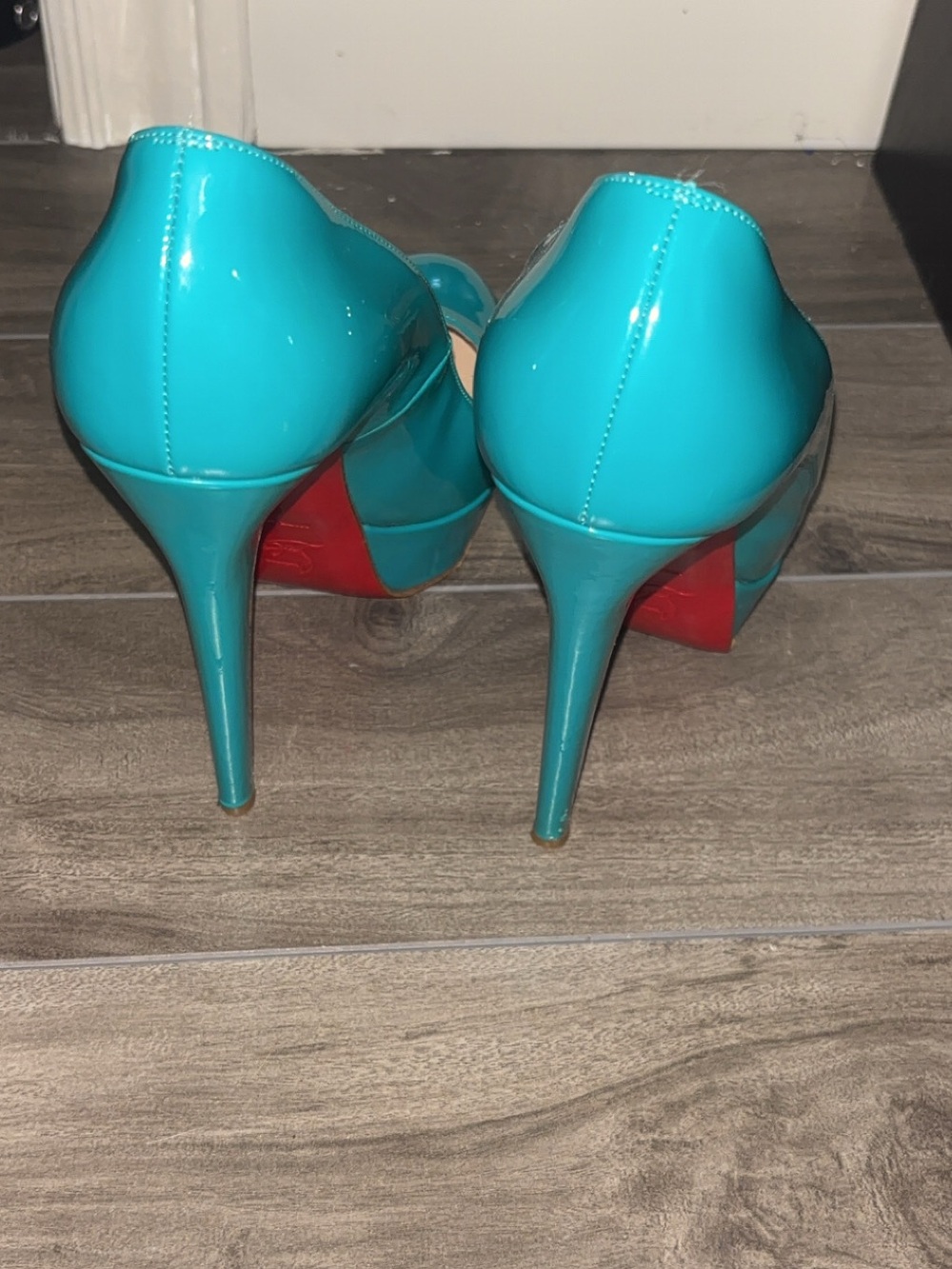 Christian Louboutin Teal Patent